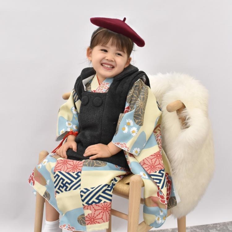 人気第6位 レンタル 往復送料無料 ひよこ商店 七五三 三歳用被布コート9点セット レトロ 大正浪漫 着物 被布コート ベレー帽 重ね衿 長襦袢 巾着 大特価 Www Iacymperu Org
