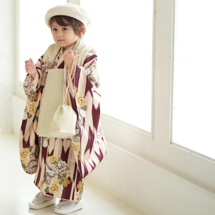 七五三 3歳 女の子 着物フルセット ニコアンティーク