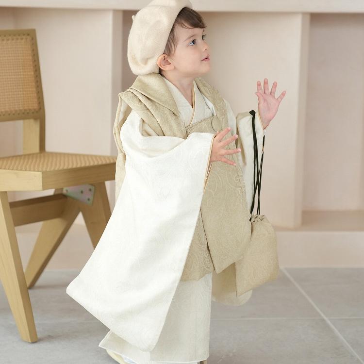レンタル 七五三 3歳 男の子 七五三セット utatane レトロ ジャガード 