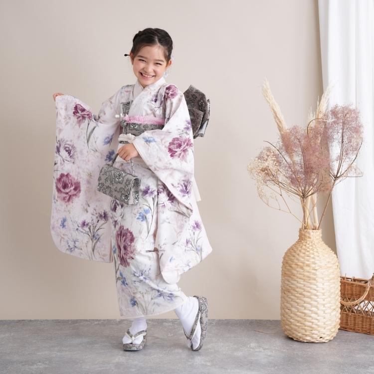 お買い得品♡七五三　7歳　女の子　セット　一式　白系　レトロ Amazon | [KYOETSU] [キョウエツ] 七五三 着物 7歳 女の子 フル