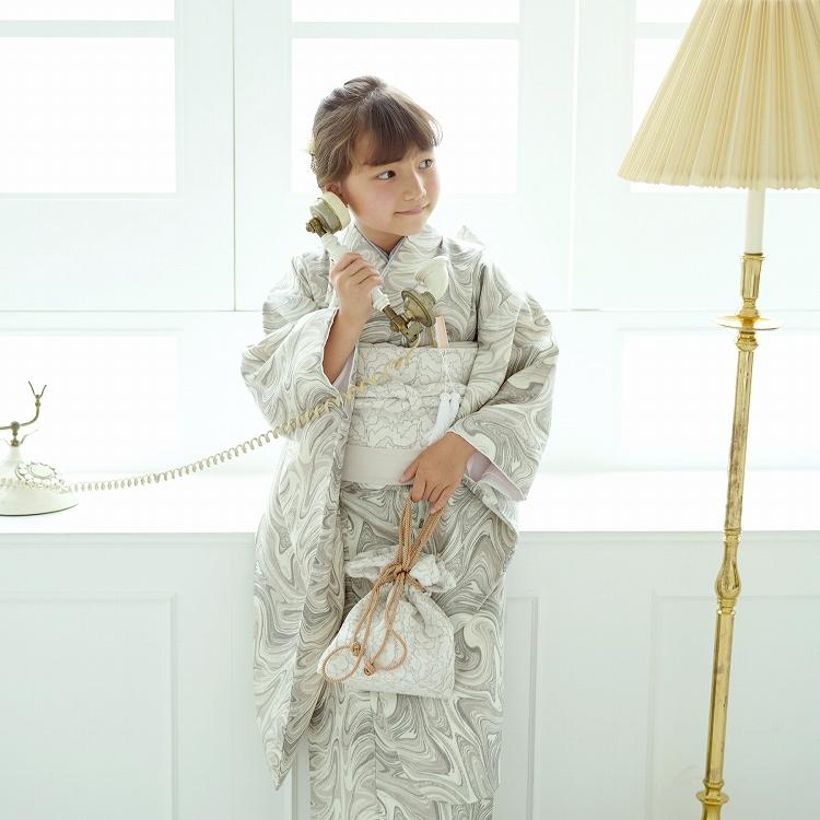 レンタル 七五三 着物 7歳 セット ひよこ商店 古典柄 レトロ