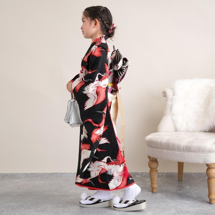 レンタル 七五三 着物 7歳 セット モダンアンテナ 古典柄 レトロ