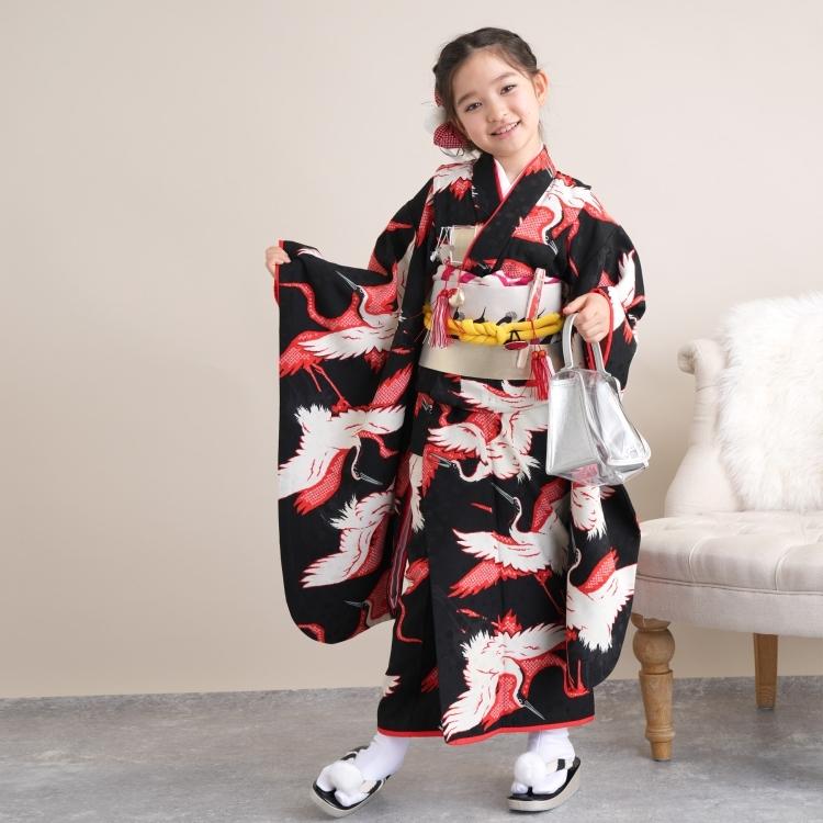 レンタル 七五三 着物 7歳 セット モダンアンテナ 古典柄 レトロ