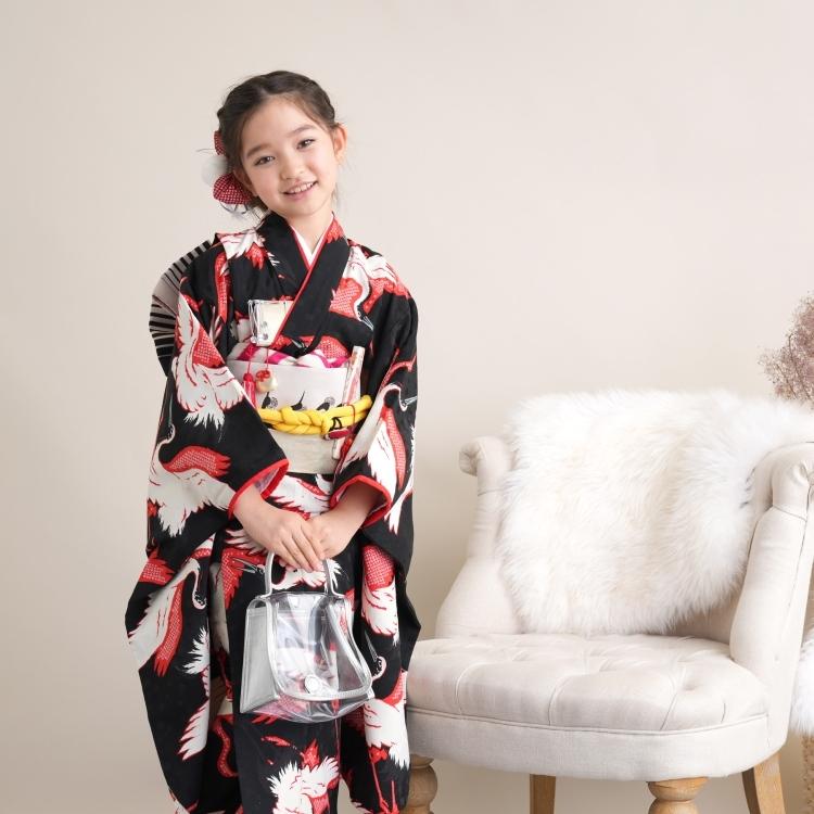 レンタル 七五三 着物 7歳 セット モダンアンテナ 古典柄 レトロ