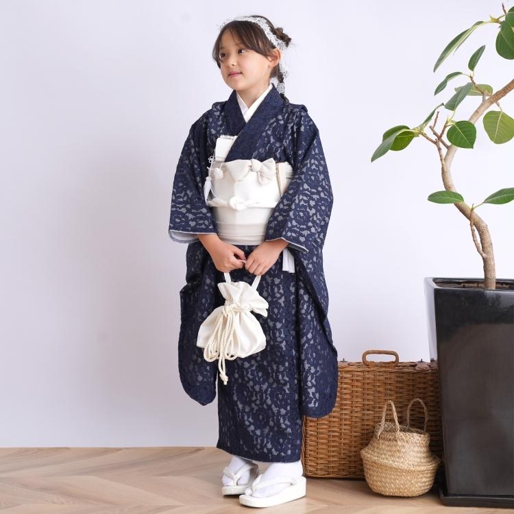 （レンタルでも¥37000のお品）utatane 七五三 ３歳　着物 レンタル】七五三 3歳 着物 utatane 女の子 日本製レース 被布
