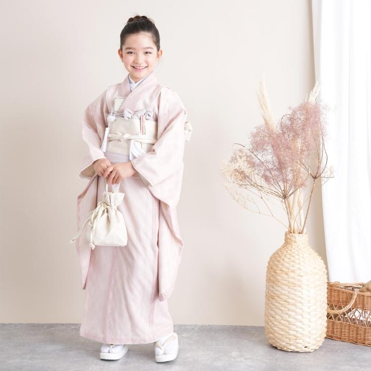 レンタル 七五三 着物 7歳 女の子 utatane レトロ レース ピンク系