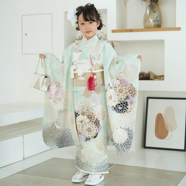 レンタル 七五三 7歳 セット JAPAN STYLE レトロモダン系 花柄 レンタル 七五三 7歳 セット JAPAN STYLE レトロモダン系 花柄