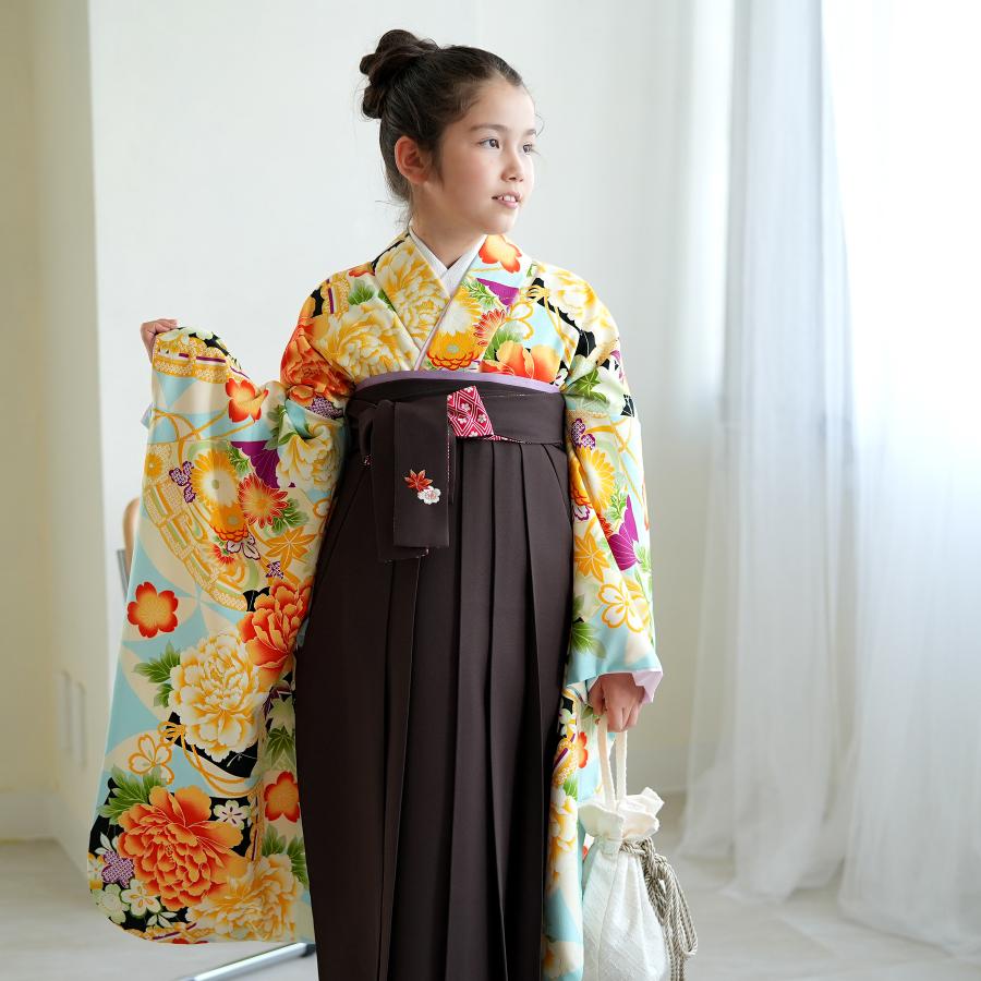 utatane 二尺袖着物　袴セット 140-150cm 紐下82 小学生 楽天市場】【中古】【リサイクル着物】2尺袖着物 袴 2点セット