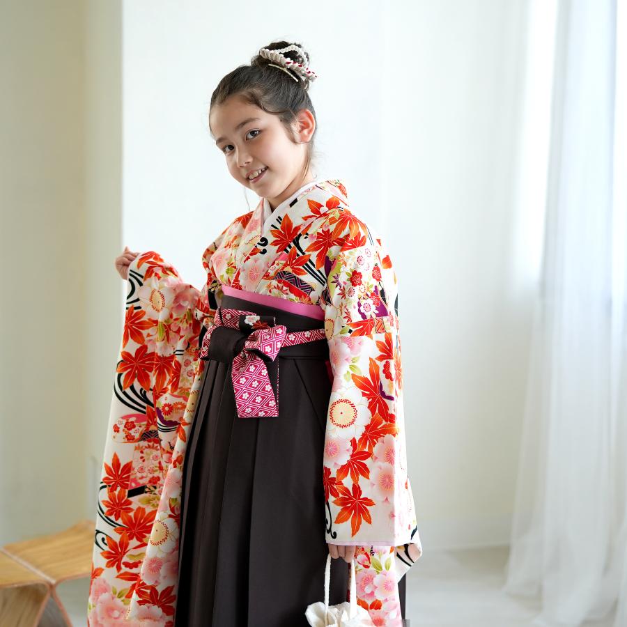 袴 レンタル 小学生 2尺袖着物 15点セット ちはやふる×JAPAN STYLE