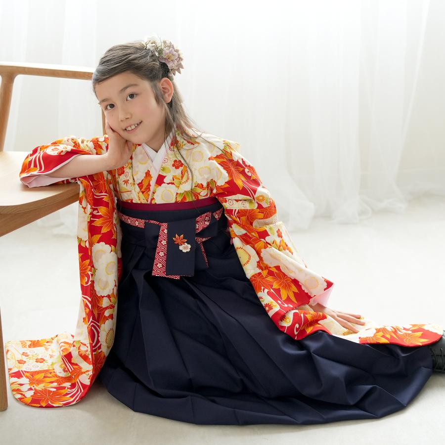 袴 レンタル 小学生 2尺袖着物 15点セット ちはやふる×JAPAN STYLE
