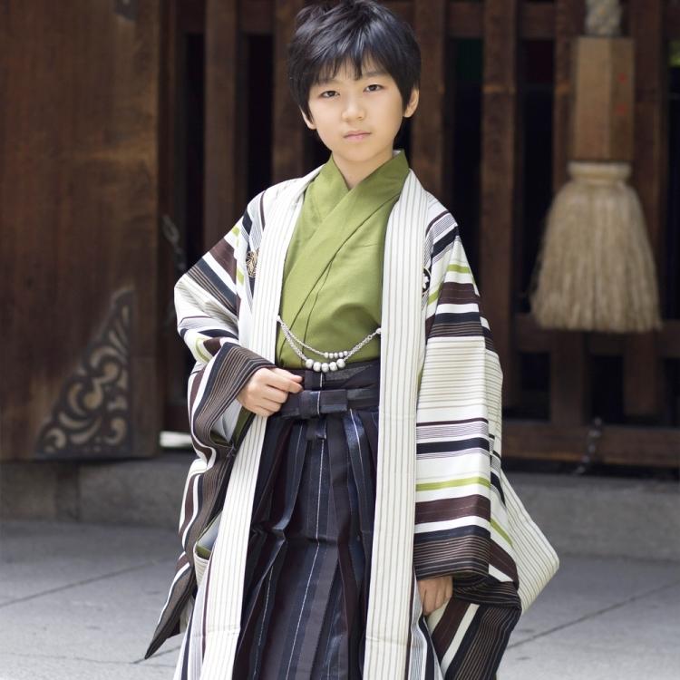 袴 レンタル 小学生 男子 着物 男児 セット 九重 古典柄 レトロ