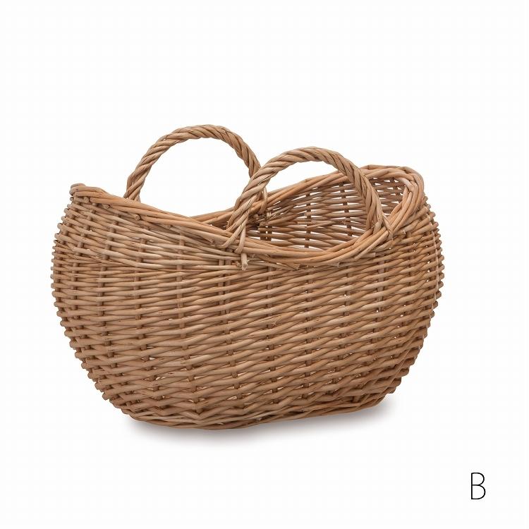 バスケット 編み カゴバッグ かごバッグ 茶色 柳 ナチュラル カゴ かご