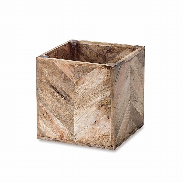 鉢カバー おしゃれ 8号 ヘリンボーンポットカバー 大型 植木鉢 8号鉢