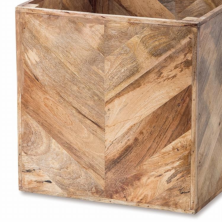 鉢カバー おしゃれ 12号 ヘリンボーンポットカバー 大型 植木鉢 12号鉢