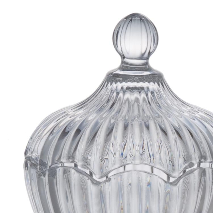 キャンディーポット グラスポット 足つき ガラス 容器