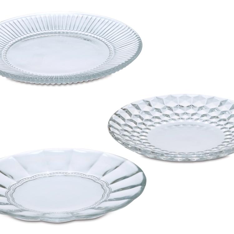グラスプレート 4枚セット 食器 お皿 ガラス デザート 取り分け皿 中皿 小皿 17cm 18cm 食卓 ケーキ皿 スイーツ おしゃれ インテリア クリア ガラスプレート 浴衣通販 Utatane 通販 Yahoo ショッピング