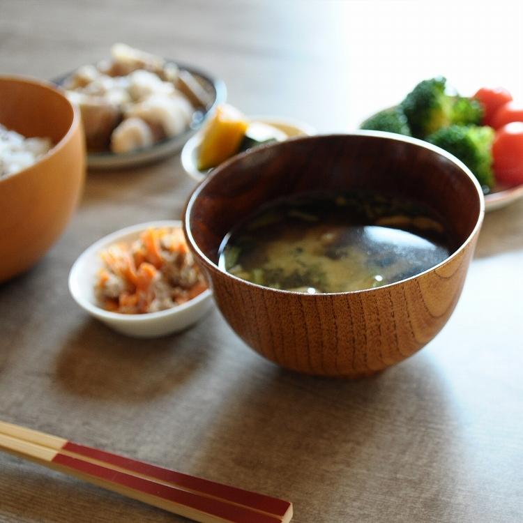 お椀 木製 おしゃれ 一筋汁椀 目摺 食卓 木製食器 ナチュラル 天然木
