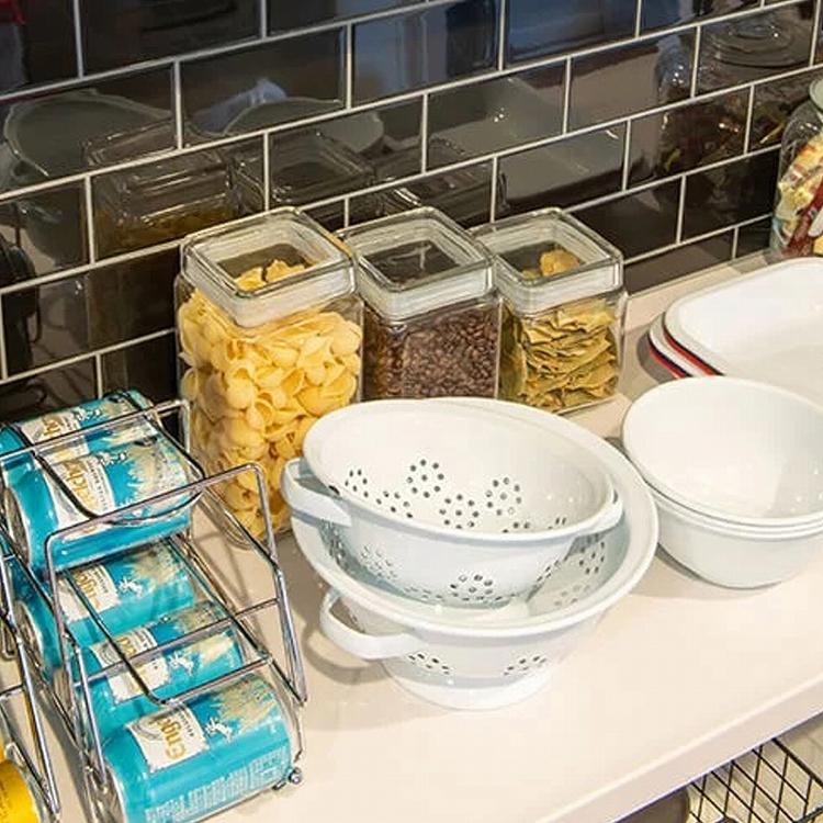 コランダー ホーロー S 23cm ざる ボウル 水切り 無地 白 シンプル