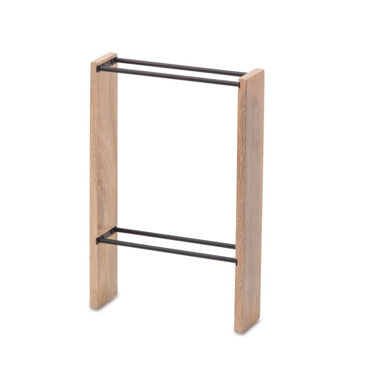 スリッパラック スリッパ立て ウッド 木製 金属 黒 北欧 ナチュラル