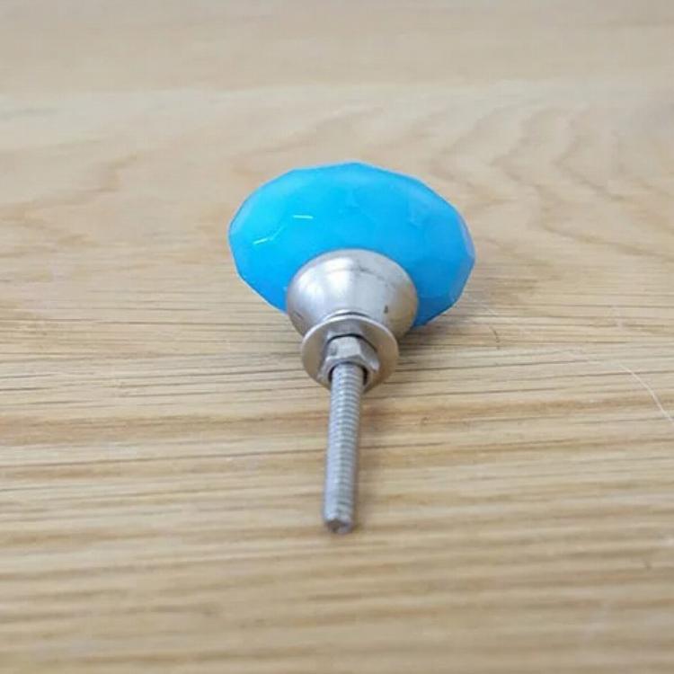 雑貨 ガラス ノブ 取っ手 つまみ 持ち手 引き出し 3個セット 丸 花