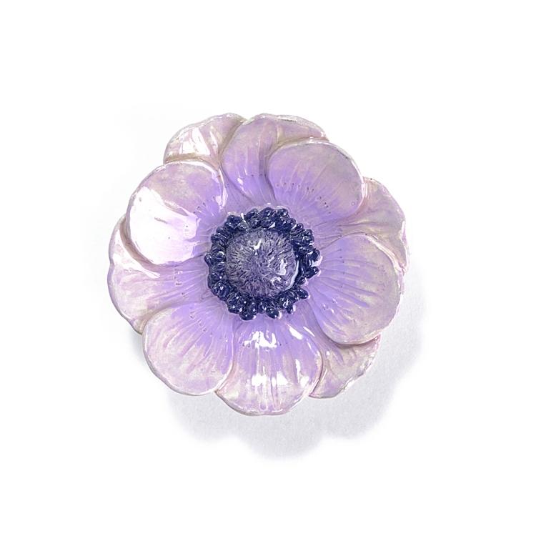 ブローチ アクセサリー パルナートポック レトロ アネモネ ラベンダー 紫 ライラック 花 春色 花びら おしゃれ ピンブローチ 国産 Palnart Poc ハンドメイド 浴衣通販 Utatane 通販 Yahoo ショッピング