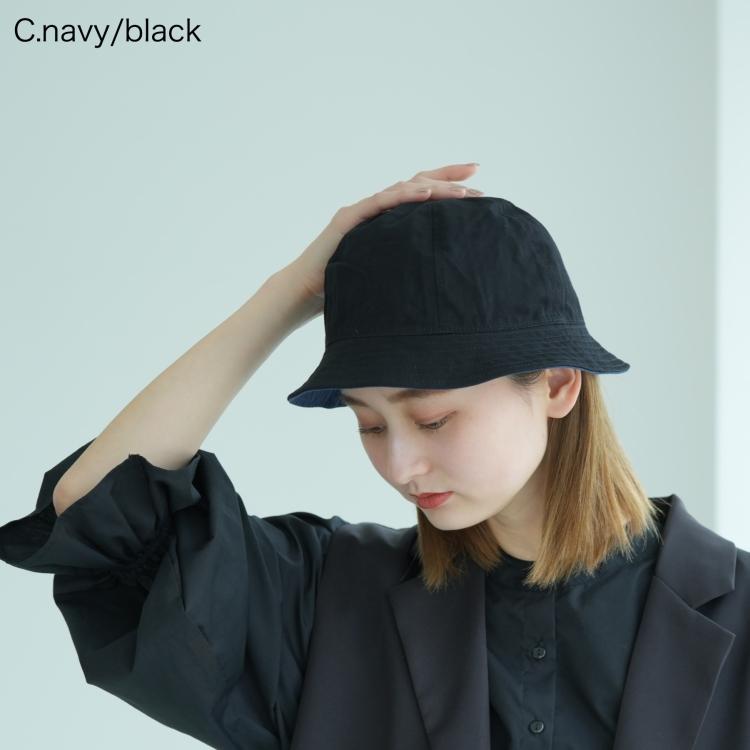 バケットハット レディース 帽子 5cmつば シンプル コットン