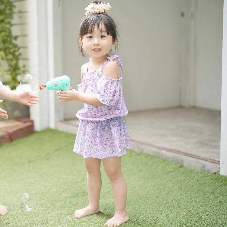 女の子 水着 ワンピース 110 130cm 身長105 135cm キッズ ジュニア 110 1 130 子供 水色 花 リボン フリル かわいい 夏休み 水遊び 海 川 プール 浴衣通販 Utatane 通販 Yahoo ショッピング