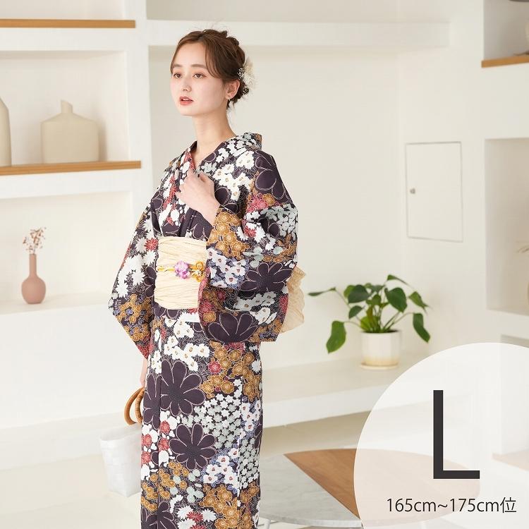浴衣 レディース セット トールサイズ ３点セット 浴衣 帯 下駄 国内染色 和歌山染工 紫 赤 えんじ ミント 梅 ニコアンティーク レトロ Lサイズ 大きい 浴衣通販 Utatane 通販 Yahoo ショッピング