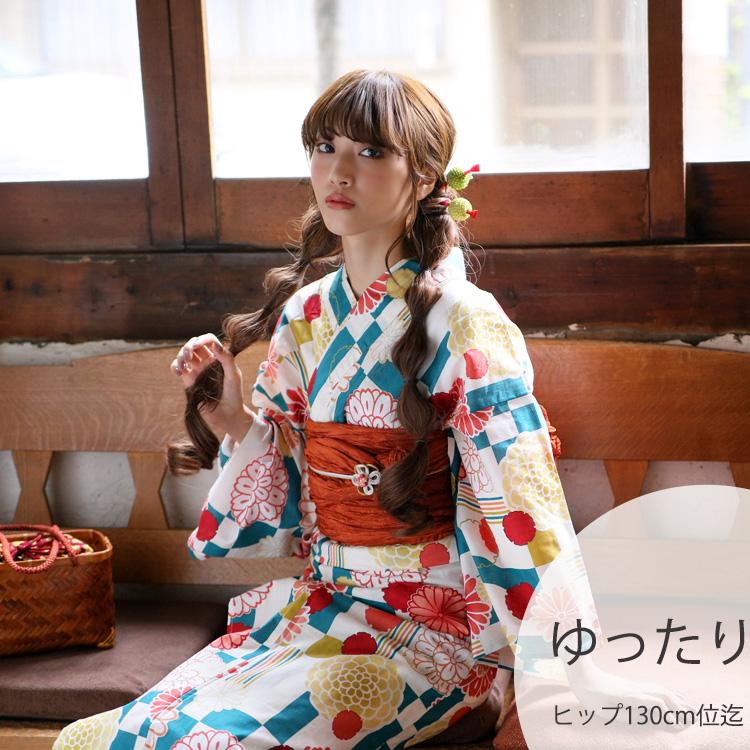 浴衣 セット ゆったりサイズ レディース 3点セット 浴衣 帯 下駄 緑 赤 黄色 オレンジ 市松 雪輪 縞 菊 レトロ 3l 大きい モダン モーメンツ Green 浴衣通販 Utatane 通販 Yahoo ショッピング
