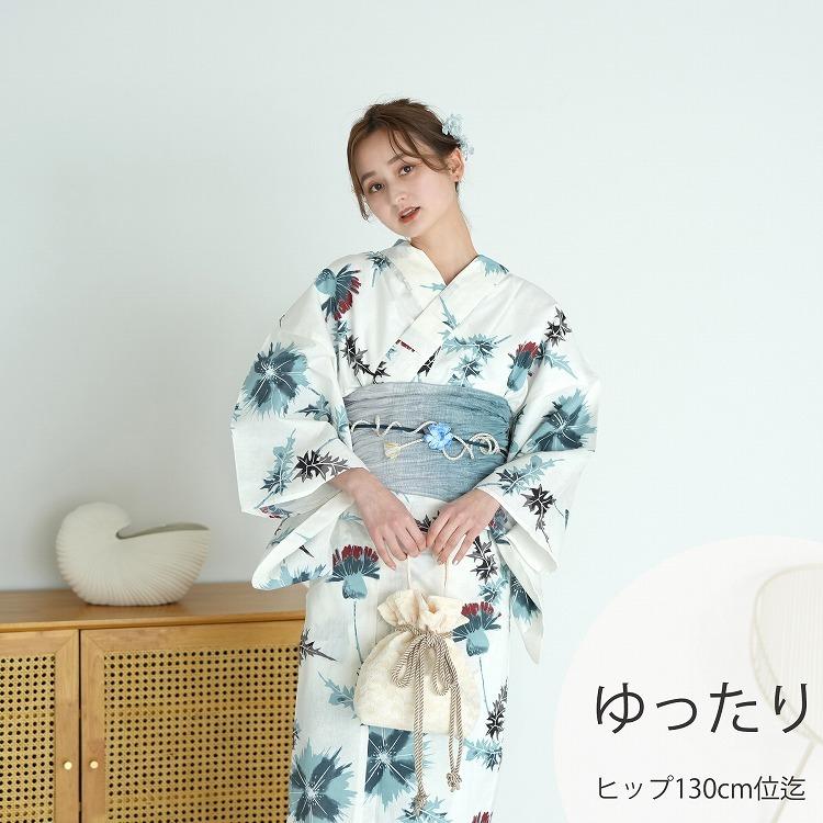 浴衣 レディース セット ゆったりサイズ ３点セット 浴衣 帯 下駄 きなり 水色 青 ブルーグレー 女性 レトロ 大きい 3l くすみブルーとえんじのあざみ 浴衣通販 Utatane 通販 Yahoo ショッピング