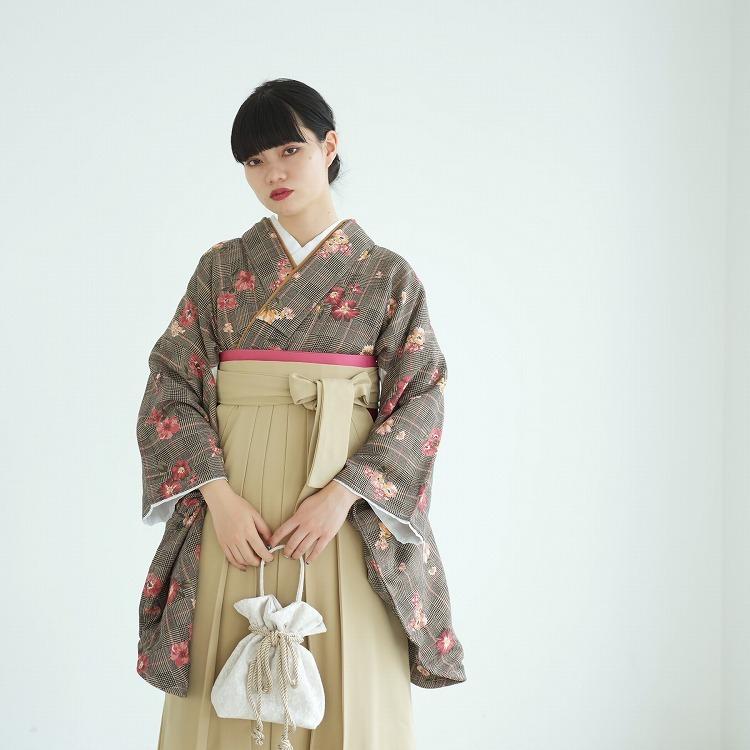 激安価格で販売 未使用 新品 激安 二尺袖 行灯袴 女袴 乱菊