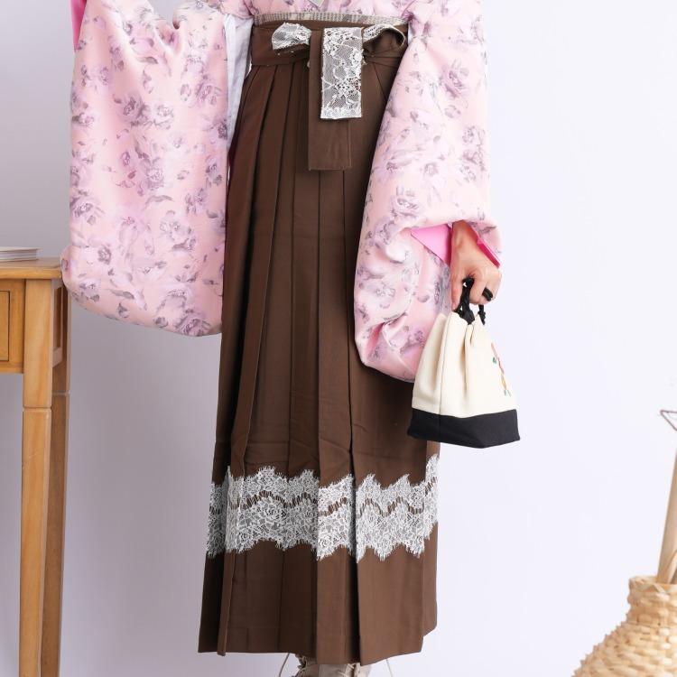 販売 2尺袖着物 袴 2点セット かぷり 華やか 可愛い系 袴セット 卒業式 花 ピンク系 グレー ボタニカル 重ね衿縫い付済 おしゃれ 個性的 レース袴 卒業式 袴 サイズ 袴95cm 158 163cm残りわずか1 5営業日で発送 土日祝日出荷お休み 02 21までに発送 Www