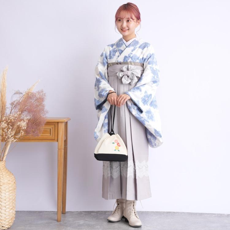 今なら即発送 販売 2尺袖着物 袴 2点セット かぷり 華やか 可愛い系 袴セット 卒業式 花 アイボリー系 在庫有即出荷 Steverotheram Com