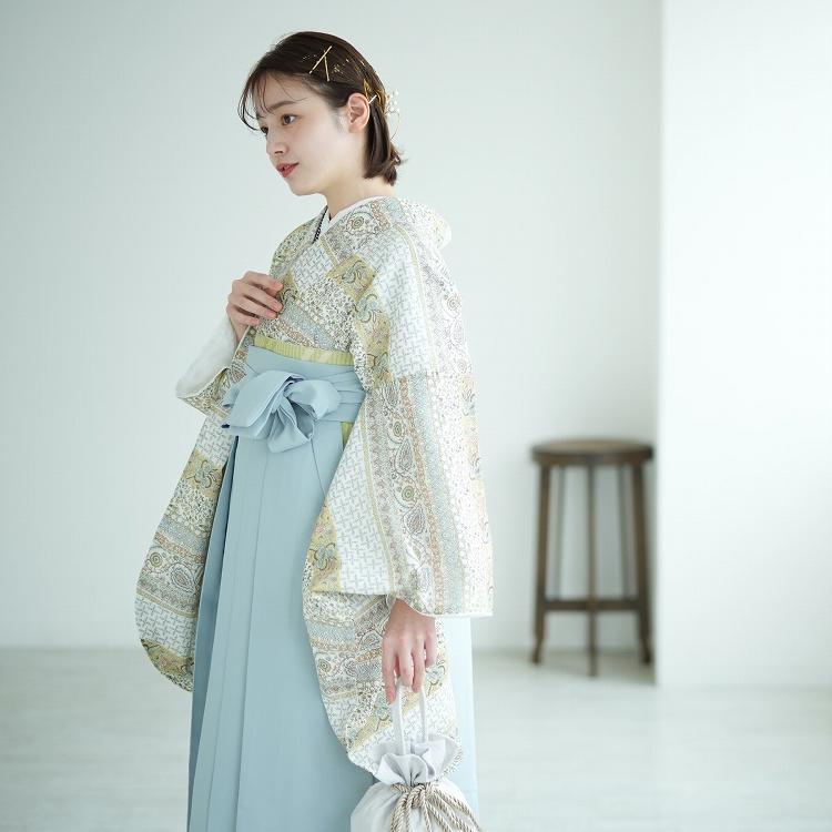 袴 卒業式 購入 2尺袖着物+袴の2点セット utatane レトロ 袴セット 