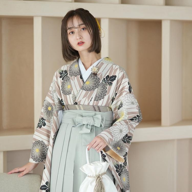 袴 卒業式 購入 2尺袖着物+袴の2点セット ニコアンティーク 古典柄