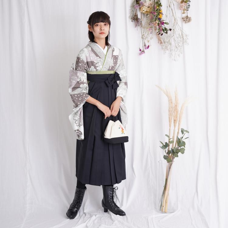 袴 卒業式 中古 女性 リサイクル着物セット 2尺袖着物 袴と着物