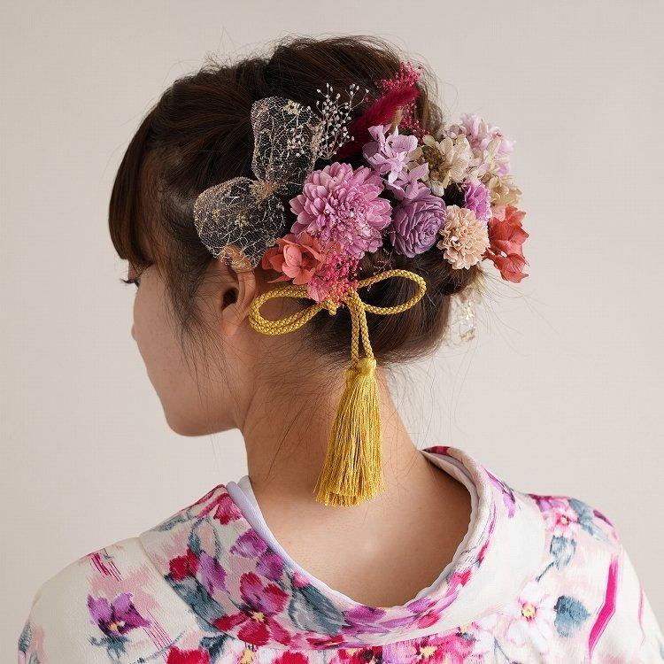 髪飾り 成人式 ドライフラワー 髪飾り 30点セット 日本製 ヘアアクセサリー 赤 レッド ベージュ グレー くすみカラー ナチュラル ヘアアクセ 卒業式 謝恩会 袴 浴衣通販 Utatane 通販 Yahoo ショッピング
