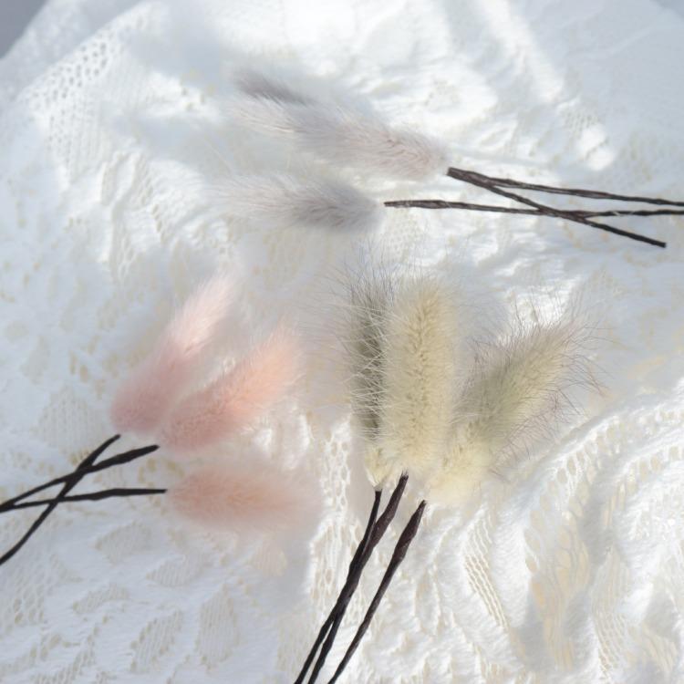 髪飾り レトロモダン 系 ヘアアクセ 花 プリザーブドフラワー ふわふわ 猫じゃらし パンパスグラス風 ダスティピンク カーキ グレー くすみカラー アクセ ピン 浴衣通販 Utatane 通販 Yahoo ショッピング