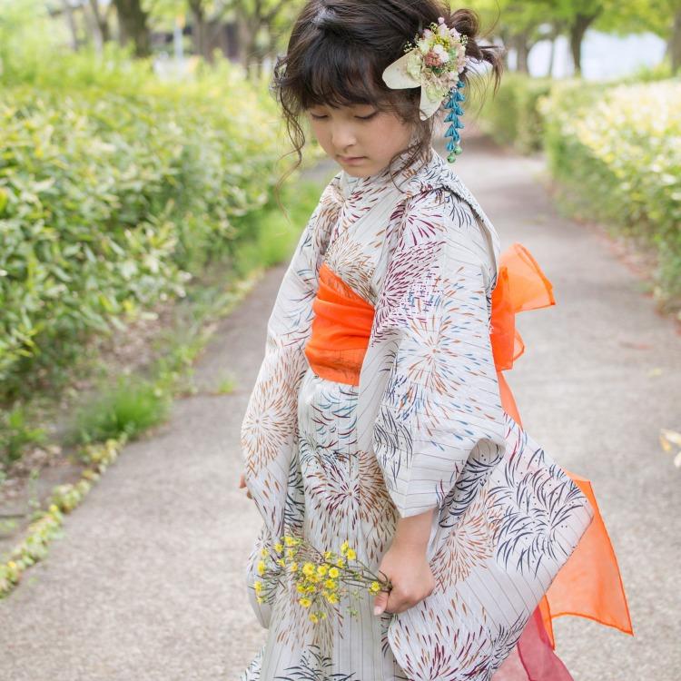 子供浴衣 4点セット 浴衣 帯 下駄 キッズ 浴衣 子供 女児浴衣 女の子 お祭 お遊戯 七夕 幼稚園 保育園 こどもゆかた 古典柄 大正浪漫 かわいい 浴衣通販 Utatane 通販 Yahoo ショッピング