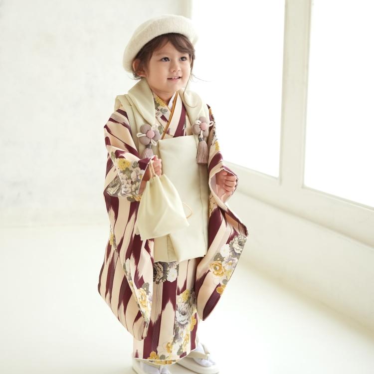 七五三 着物 3歳 レトロ 購入 女の子 七五三セット ニコアンティーク
