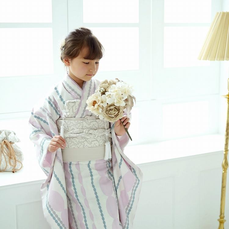 海外ブランド 七五三 着物 ５歳様〜7歳様美品 ターコイズ 七五三