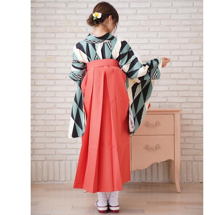 リサイクル着物セット販売 2点セット 着物 袴 適応身長143 170cm 大人 子供 レディース ジュニア 中古着物 古着 卒業式 Used 中古袴 幾何学模様 ミント 浴衣通販 Utatane 通販 Yahoo ショッピング