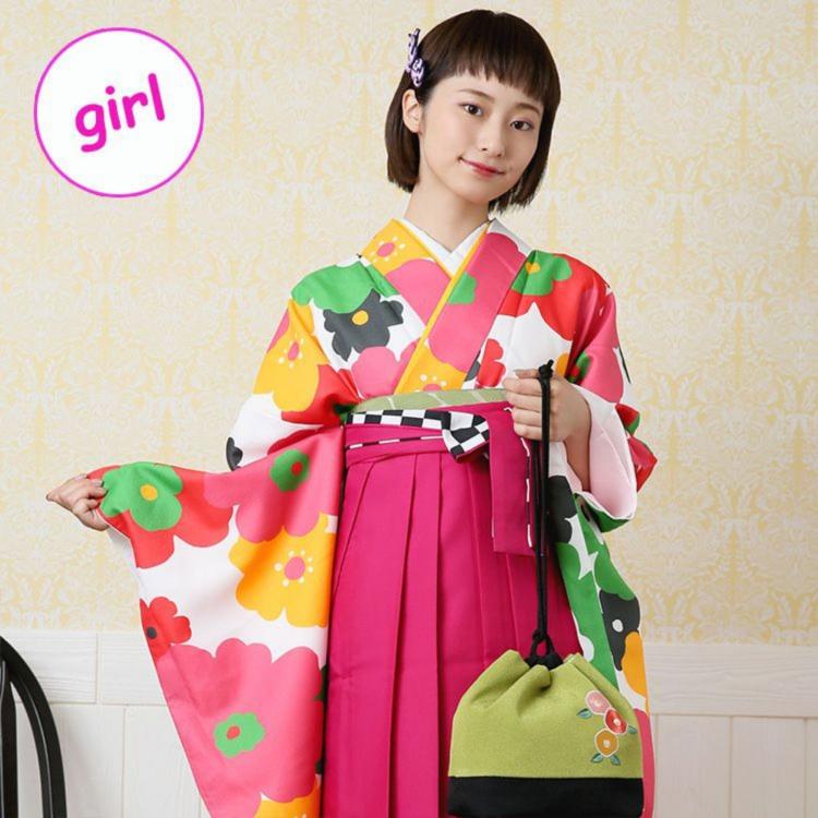 袴 卒業式 中古 販売 小学生 リサイクル着物セット 2尺袖着物 袴と着物  