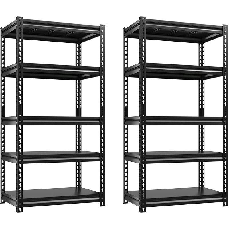 REIBII ラック 棚 スチールラック 幅80cm×奥行42cm×高さ183cm 収納棚 メタルラック 全体耐荷重770KG 組立簡単 高 REIBII ラック 棚 スチールラック 幅80cm×奥行42cm×高さ183cm 収納棚 メタルラック 全体耐荷重770KG 組立簡単 高 　