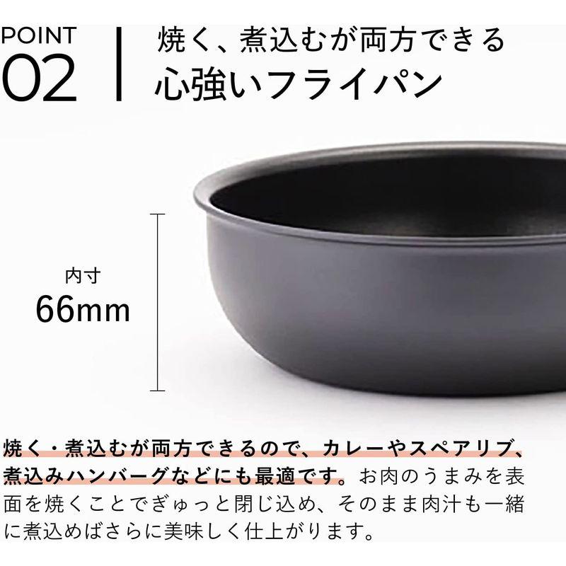 キッチン用品 マイヤー (Meyer) フライパン 「ミッドナイト シェフズパン 20cm」 アルミニウム IH対応 フッ素樹脂加工 国内正規品 MNH-｜utilityfactory｜09