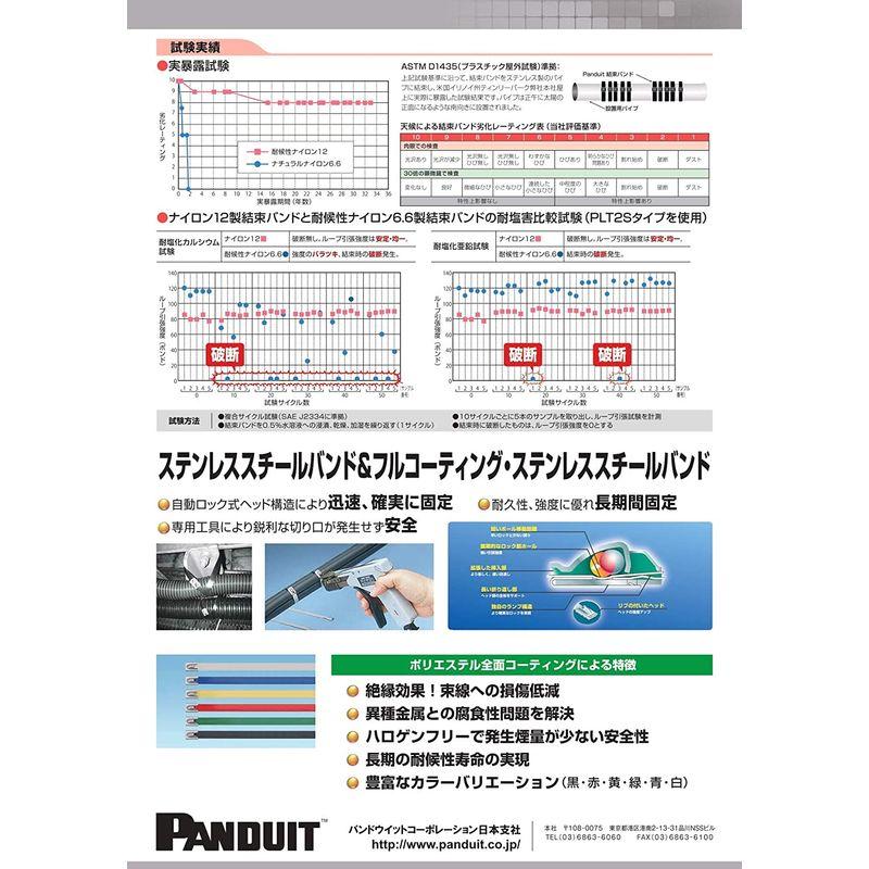 ネットワーク機器 パンドウイット 屋外33年超耐久 NETIS登録 塩害対応 耐候性ナイロン12製結束バンド 幅4.8mm 長さ188mm 1000本入り P - 1