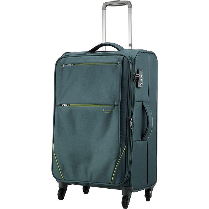 ヒデオワカマツ スーツケース ソフト フライII 超軽量 85-76010 49L 65.5 cm 2.6kg グレーグリーン cm スーツケース ソフト フライII 超軽量 49L 6kg グレーグリーン cmX 表地