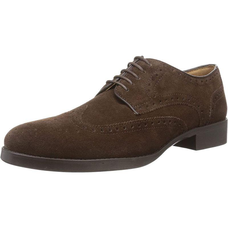 フルブローグドレスシューズ スーツセレクト フルブローグ SILVER LINE フルブローグドレスシューズ/牛革(キップ)/マッケイ製法 メンズ SL04 ダークブラ スーツセレクト フルブローグ SILVER LINE フルブローグドレスシューズ/牛革 キップ /マッケイ製法 メンズ SL04 ダークブラ