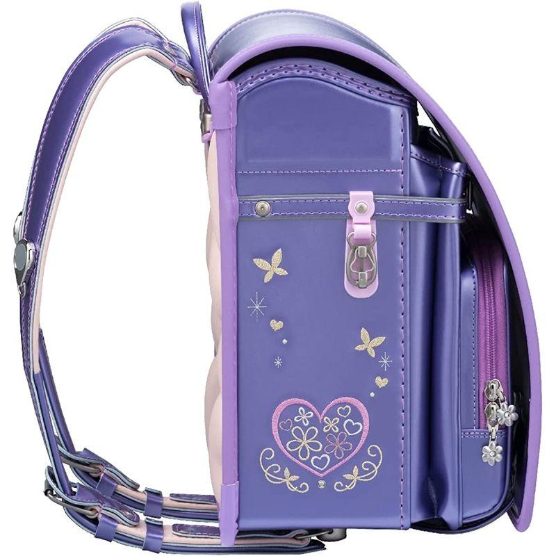 25【新品未使用】 フィットちゃん ランドセル プラチナフラワー 安ピカッタイプ FIT-247AZ ガールズ パールラベンダー×ラベンダー 【WS1395264700】(50750円)