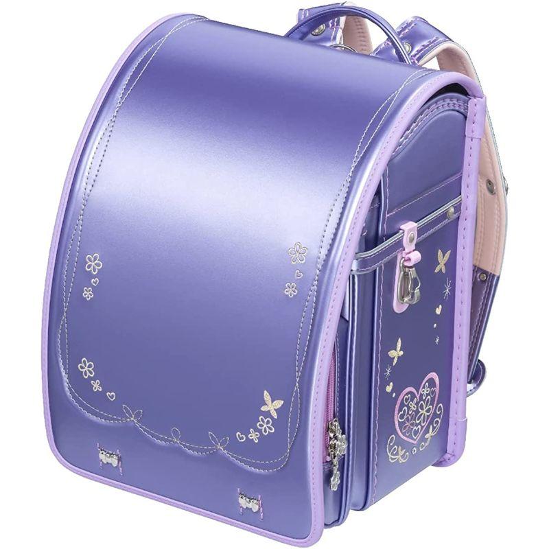 25【新品未使用】 フィットちゃん ランドセル プラチナフラワー 安ピカッタイプ FIT-247AZ ガールズ パールラベンダー×ラベンダー 【WS1395264700】(50750円)
